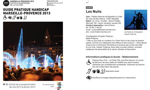 Illustration article Marseille-Provence 2013 : guide handicap semestre 2 en ligne