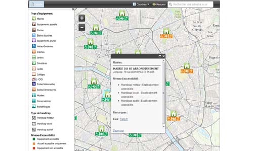 Une nouvelle carte du Paris accessible en ligne