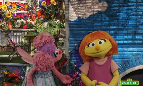 Illustration article Sesame street, une fillette autiste dans la célèbre série US