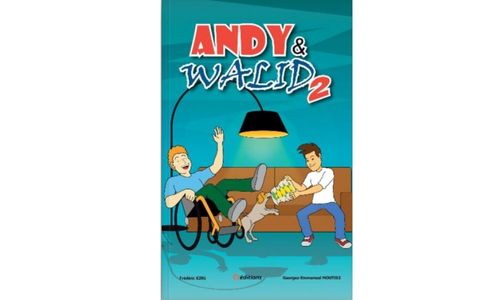 Illustration article Andy et Walid, tome 2 : le handicap espiègle en BD 