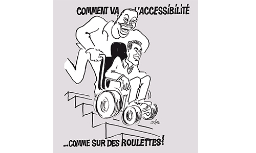 Illustration article Attentat Charlie Hebdo, Cabu avait "croqué" l'accessibilité