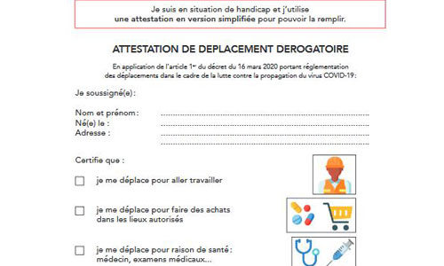 Illustration article L'attestation dérogatoire pas obligatoire pour les aveugles