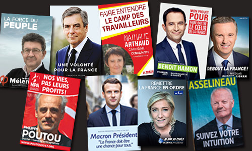 Illustration article Élections 2017 : les affiches des candidats audiodécrites ?