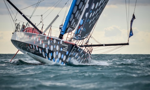 Illustration article Éric Bellion sur le Vendée globe : il "skippe" le handicap