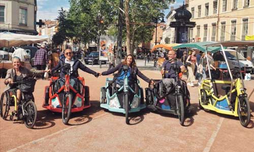 Illustration article En Benur Simone : 1000 km en handbike solaire adapté 