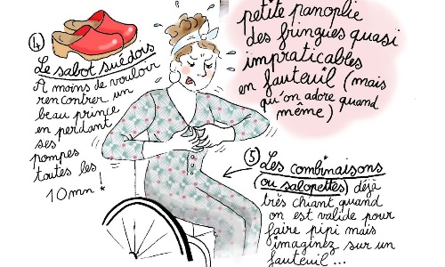 Illustration article Eléonore Despax dessine son handicap moteur avec humour 