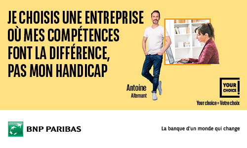 Illustration article BNP Paribas s'engage pour l'insertion professionnelle des TH