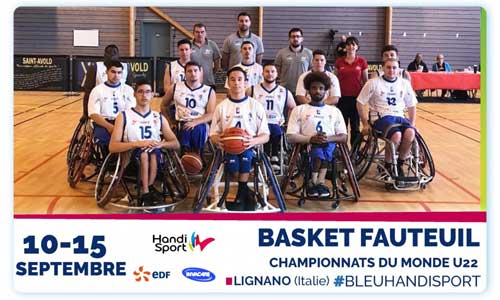 Illustration article Championnats d'Europe basket fauteuil U22 : 11 Français !