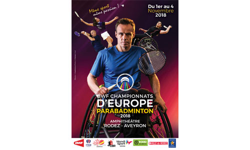 Illustration article Championnats d'Europe parabadminton : les Bleus à domicile !