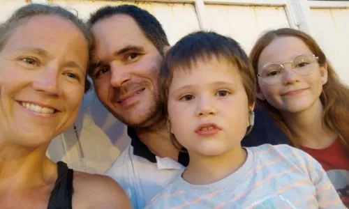 Portrait des parents et enfants Authier.