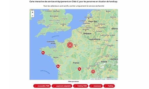 Illustration article Le Crous publie une carte géolocalisée des logements adaptés