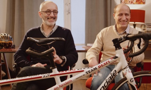 Illustration article Cyclisme à l'aveugle : l'ascension du Ventoux en "Tandem"