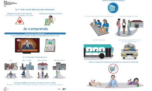 Illustration article Pandémie Covid-19 : des fiches en FALC