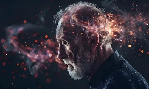 T&ecirc;te de profil avec un r&eacute;seau de neurones