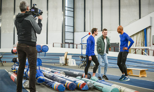 Stéphane Diagana et Estelle Denis vont courir à l'aveugle