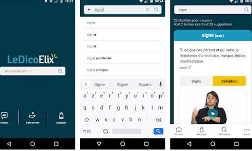 Un dico vivant qui traduit le français en langue des signes