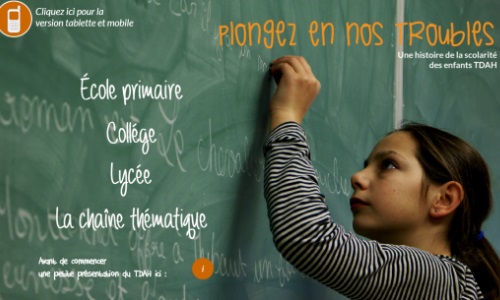 Illustration article "Plongez en nos troubles", webdocumentaire sur les TDAH