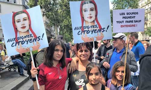  Communauté opprimée : les sourds manifestent à Paris !