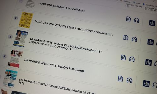 Elections Europe : programmes accessibles, pas vraiment! 