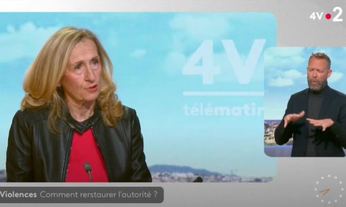 Nicole Belloubet sur le plateau des 4 vérités sur France 2