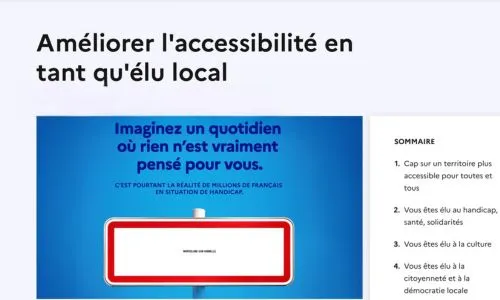 Affiche du guide «Imaginez un quotidien où rien n’est vraiment pensé pour vous»