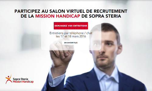 Illustration article Le Salon de Recrutement de la Mission Handicap Sopra Steria 