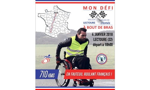 Illustration article 710 km en 20 jours en fauteuil : direction l'Elysée ! 