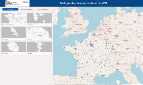 capture &eacute;cran de la nouvelle cartographie