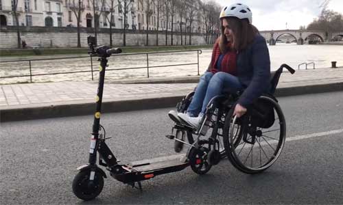 GlobeTrotter : un fauteuil électrique via une trottinette