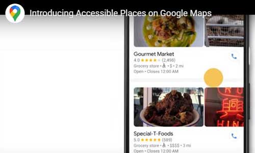 Illustration article Lieux accessibles : Google maps étend son option en France