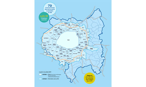 Illustration article Grand Paris : véhicules polluants interdits sauf si handicap