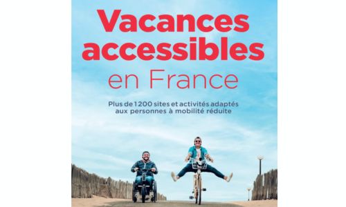 Couverture du guide : Un homme à vélo et un autre en vélo adapté qui sourient.