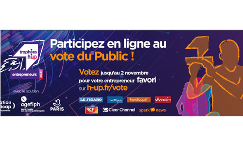 Illustration article H'up 2021 : 10 handipreneurs, votez pour votre favori!