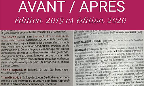 Illustration article Le handicap, infériorité : la définition du dico a changé ! 