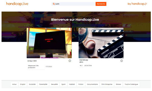Illustration article Handicap.fr lance Handicap.live : un site 100 % vidéo! 