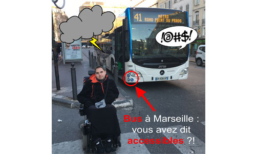 Illustration article À Marseille, les rampes PMR font tomber les bus en panne ? 