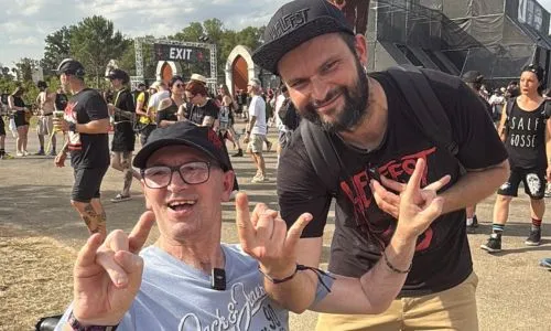 le bin&ocirc;me St&eacute;phane et Baptiste au Hellfest