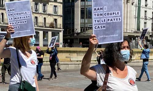 Illustration article Ils ont manifesté pour la déconjugalisation de l'AAH