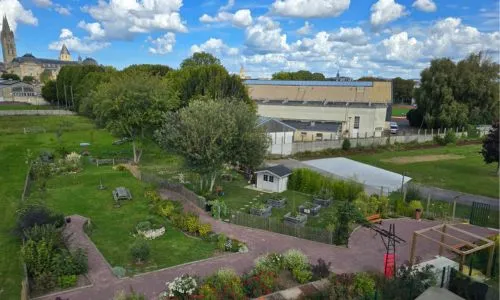 Jardin de l&rsquo;EPSM vu du ciel