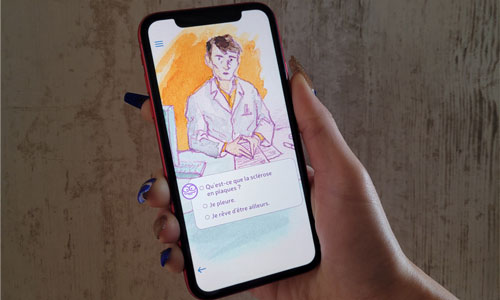 Illustration article Ma vie avec la sclérose en plaques : une appli immersive