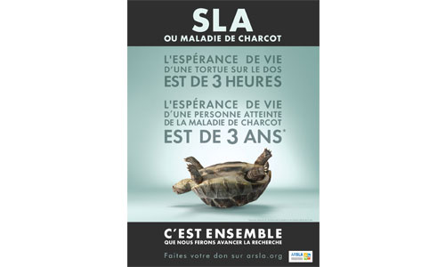 Illustration article SLA : 1ère campagne choc pour cette maladie "cruelle"