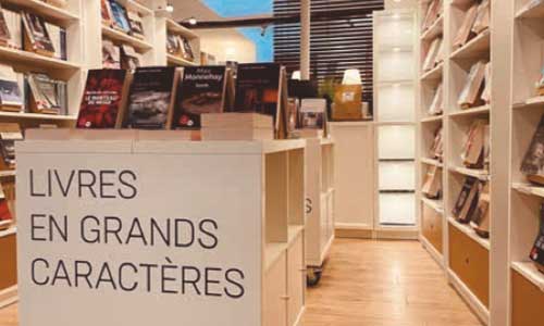 Illustration article Malvoyant: la 1ère librairie grands caractères ouvre à Paris