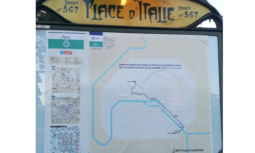 Illustration article Manifestation à Paris pour l'accessibilité du métro