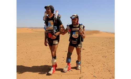 Illustration article Marathon des sables 2015 : un athlète malvoyant au Sahara
