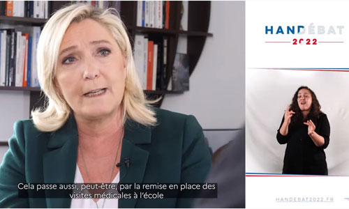 Illustration article Marine Le Pen (RN) : quelle place pour le handicap ?