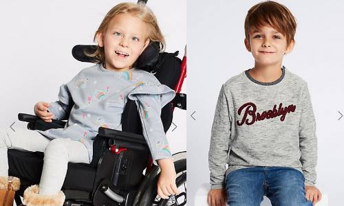 Illustration article Marks & Spencer lance une collection pour enfants handicapés