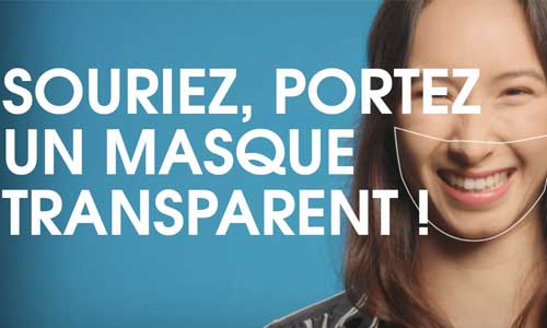 Masque transparent : une campagne pour retrouver le sourire