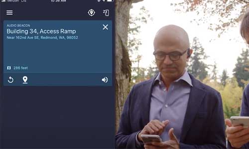 Microsoft : sa nouvelle appli audio guide les aveugles  