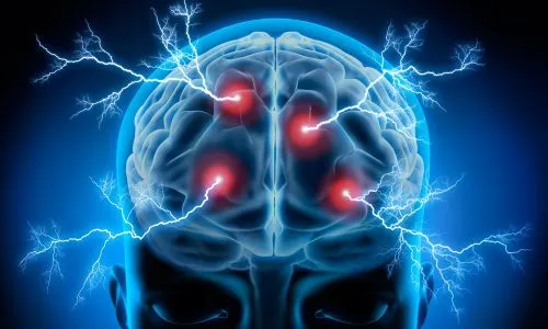 Image de synthèse d’un cerveau mettant en lumière des connexions neuronales.