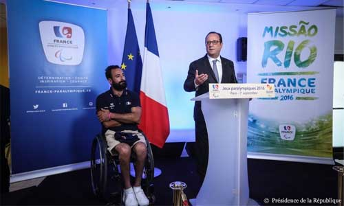 Illustration article Paralympiques, visite de F. Hollande puis décollage pour Rio